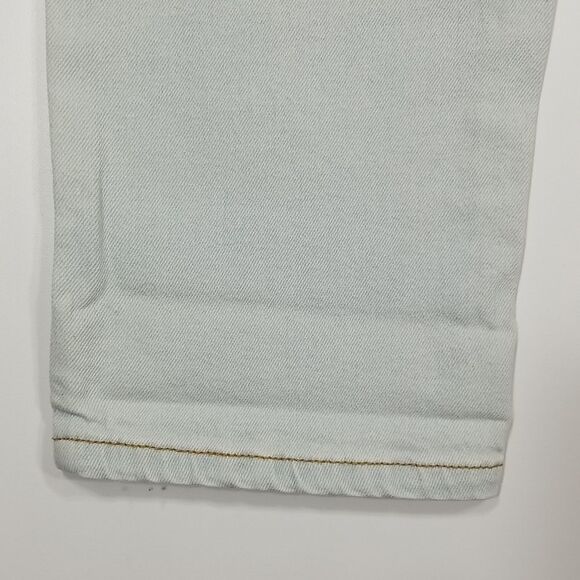 Joe Fresh Hi Rise Crop Jeans Size 29 5 Pocket Front Button With Zipper Soft Blue - Picture 6 of 8